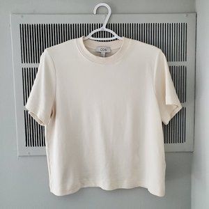 COS Clean Cut Tshirt in Beige